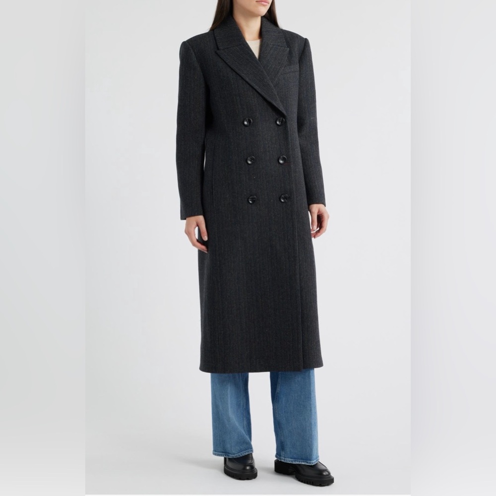 BRAND NEW Bernardo Houndstooth Wool Blend Coat